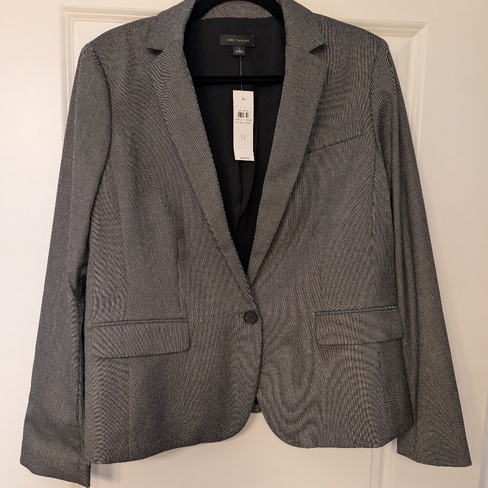 Ann Taylor Charcoal Grey Suit Jacket/Blazer, brand new, size 12
